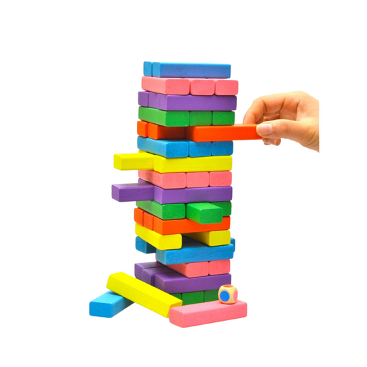 StackFun | Strategisk fjernelse af klodser - trætårn