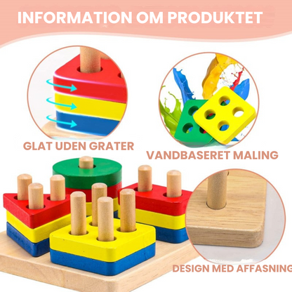 ColorStacks | Spilbaseret læring om former og farver - Montessori geometriske puslespil