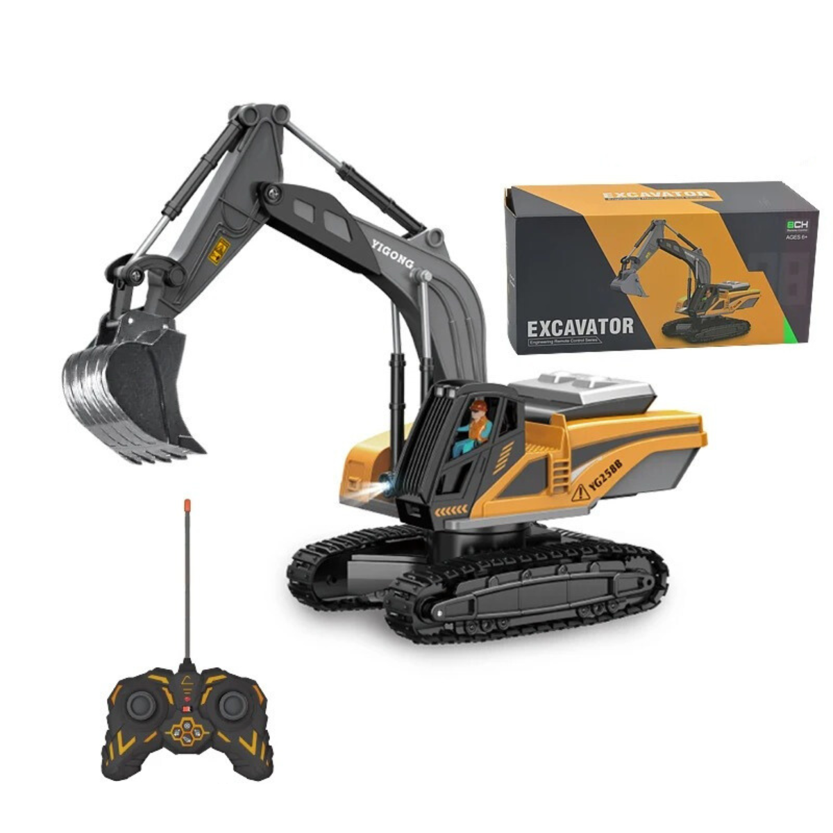 DigMaster | Grav og leg - RC-gravemaskine