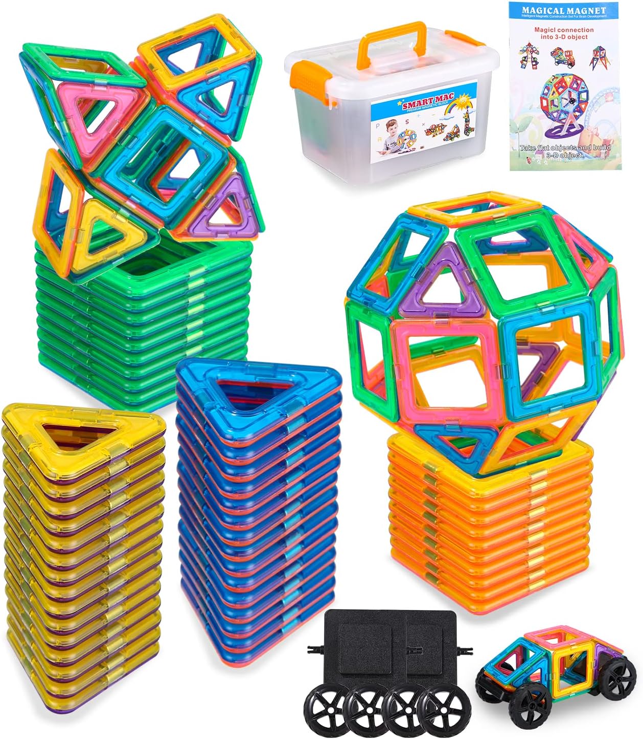 MagniWorld | Skab unikke designs - Magnetisk byggesæt