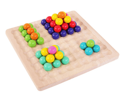 BeadBlox | Montessori Perlebræt - Farve, Tæl & Vind Spil for Kreative Børn