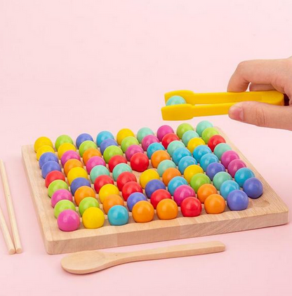 BeadBlox | Montessori Perlebræt - Farve, Tæl & Vind Spil for Kreative Børn