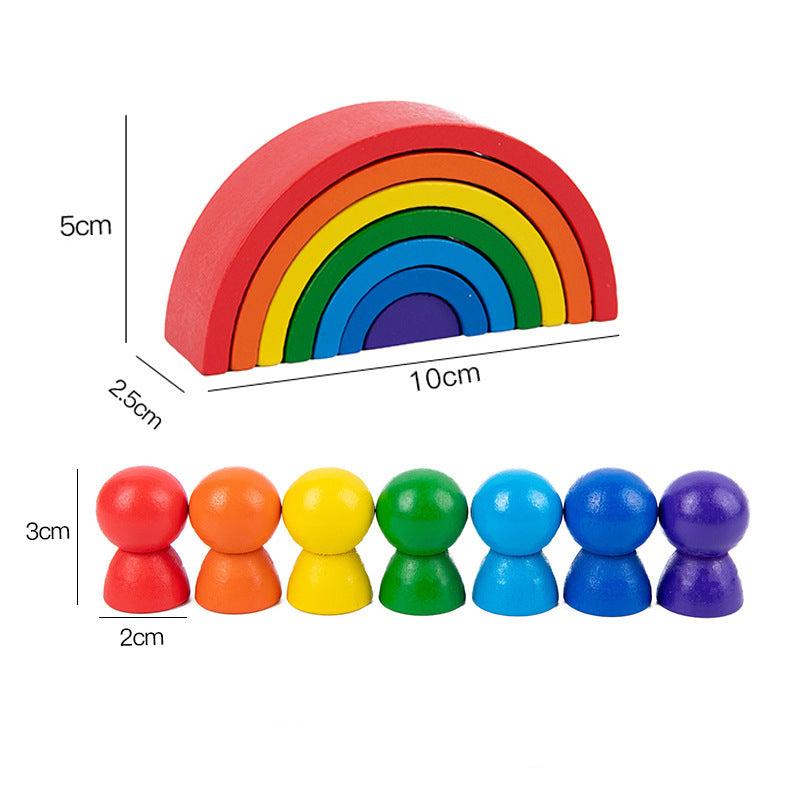 RainbowBalance | Opdagelse af farver og former - pædagogiske stabelklodser