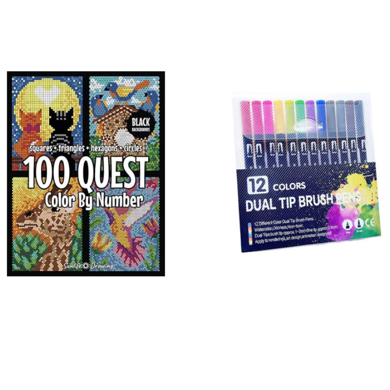 ColorQuest | Colour by Number opdagelsesrejse - malebog