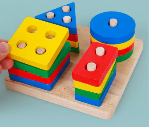 ColorStacks | Spilbaseret læring om former og farver - Montessori geometriske puslespil