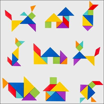 ShapeWise | Stimuler logisk tænkning - Magnetisk tangram puslespil