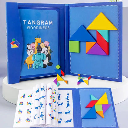 ShapeWise | Stimuler logisk tænkning - Magnetisk tangram puslespil