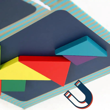ShapeWise | Stimuler logisk tænkning - Magnetisk tangram puslespil