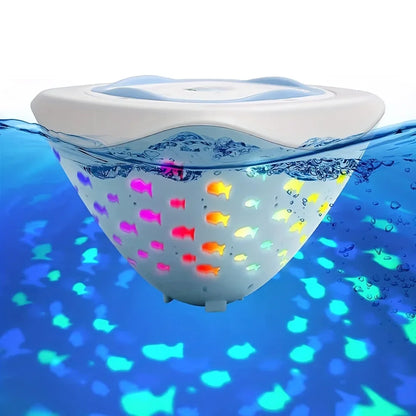 AquaGlow | Farverigt vandspil - Fiskelysprojektion