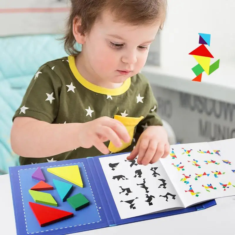 ShapeWise | Stimuler logisk tænkning - Magnetisk tangram puslespil