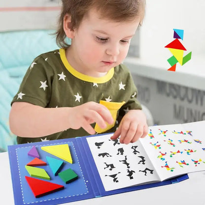 ShapeWise | Stimuler logisk tænkning - Magnetisk tangram puslespil