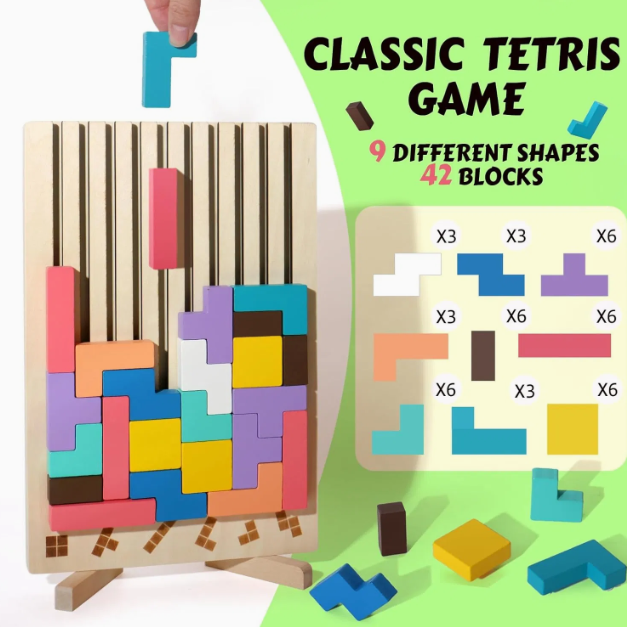 TetriLogic | Logisk tænkning - Træpuzzle
